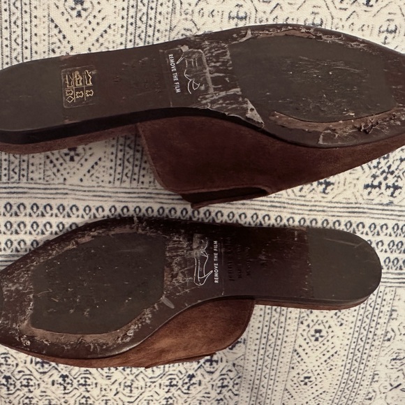 Jenni Kayne Suede Mule ~Espresso Brown 37 EU 7 EUC - Picture 6 of 9